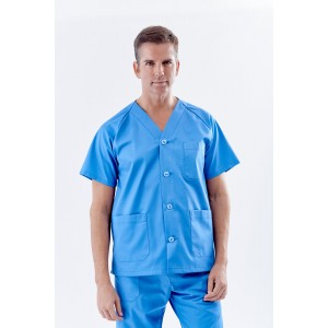 Uniforme azul unisex pico botones