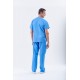 Uniforme azul unisex pico botones