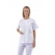 Uniforme blanco unisex cierre botones