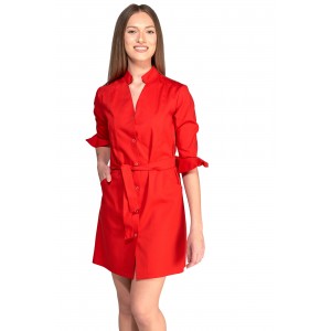 Uniforme rojo mujer tipo bata